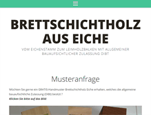 Tablet Screenshot of brettschichtholz-aus-eiche.de